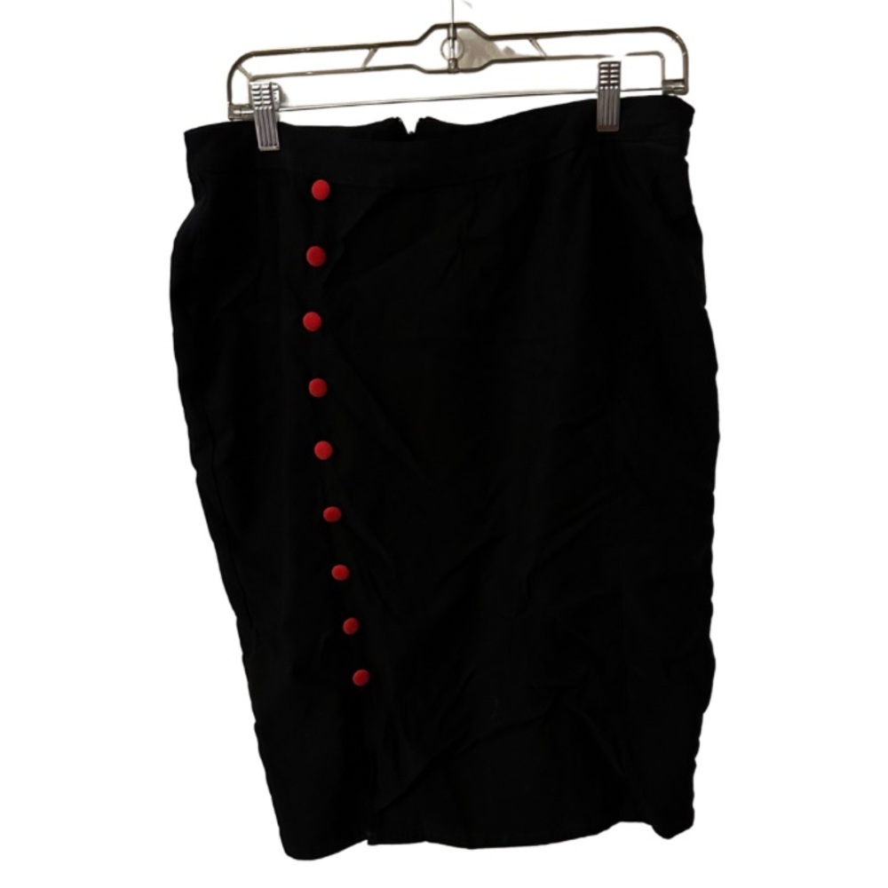 Sourpuss Clothing button front pencil skirt xl